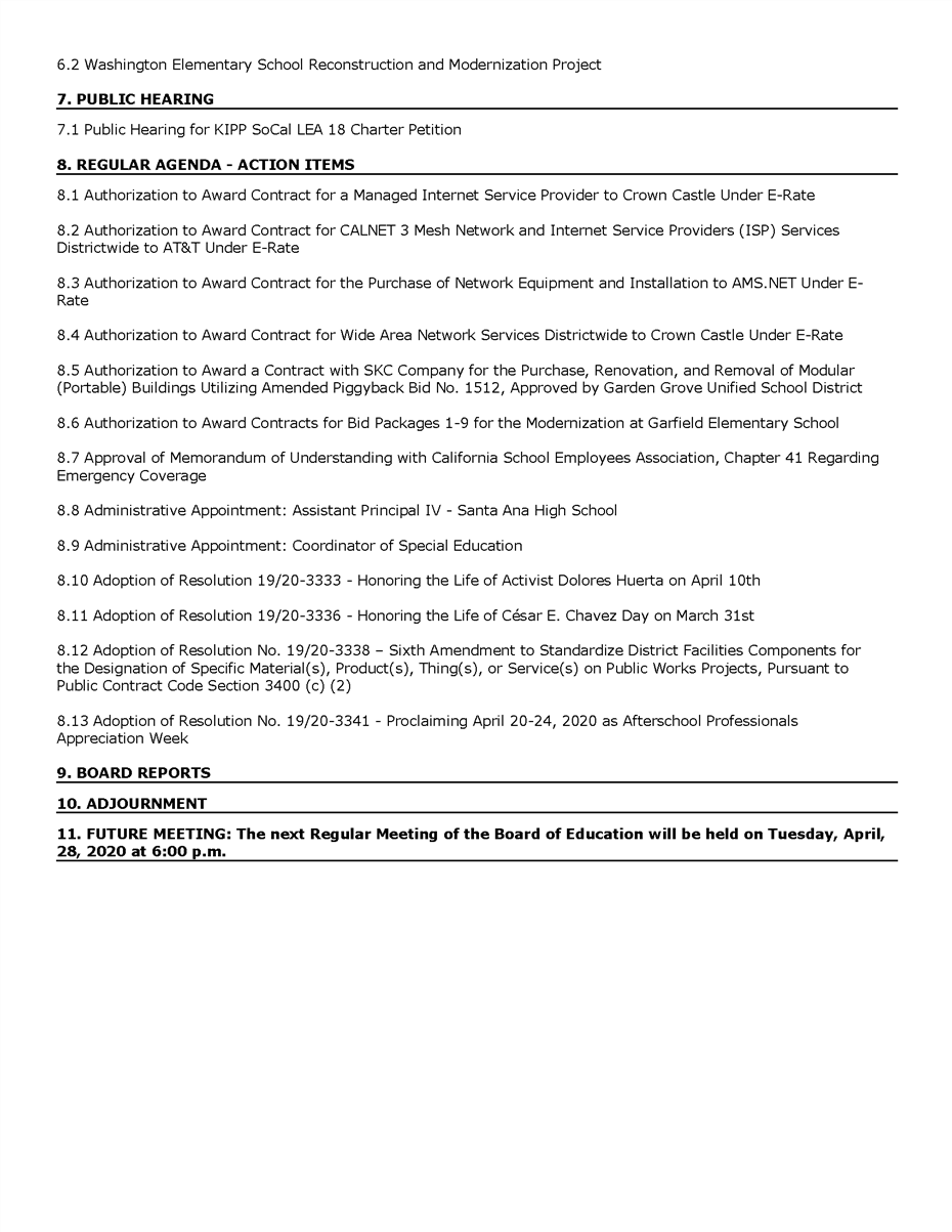 Agenda page 4 